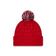 Nebraska New Era Women's Labeled Pom Knit Beanie